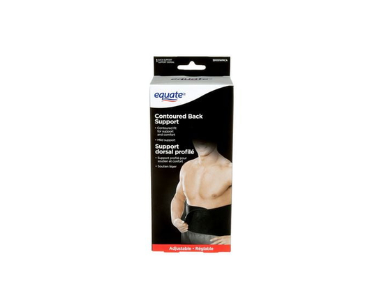 Equate(Tm/Mc) Contoured Back Support 39100WMCA, Adjustable - Other