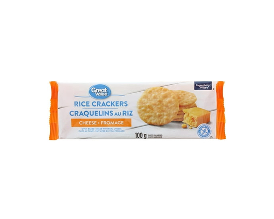 Great Value Cheese Rice Crackers - 100 g