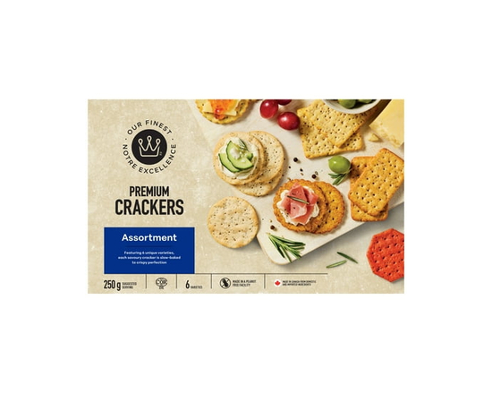 Our Finest Premium Crackers Assortment 250g Box (Cardboard) - 250 g