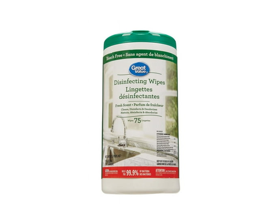 Great Value Disinfecting Wipes Fresh Scent