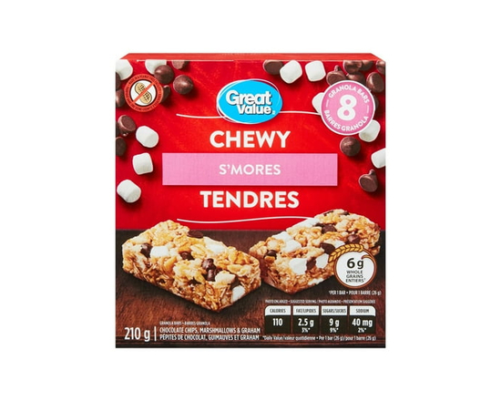 Great Value S’mores Chewy Granola Bars - 210 g