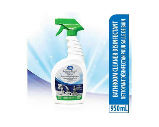 Great Value Bathroom Cleaner, Disinfectant, Spray, 950ml - 950 mL