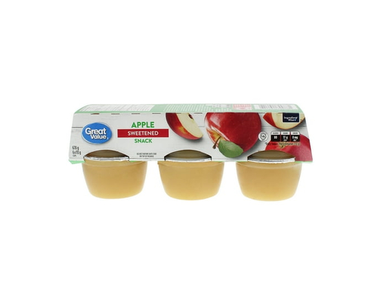 Great Value Sweetened Apple Snack - 4 oz