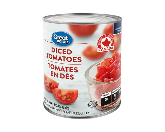 Tomates en dés Great Value - 796 ml