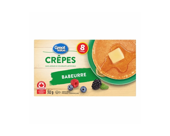 Great Value Frozen Buttermilk Pancakes, 312g, 8 Pancakes - 312g