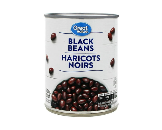 Great Value Black Turtle Beans - 540 mL