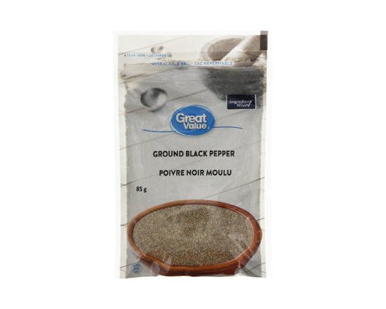 Great Value Ground Black Pepper - 85 g