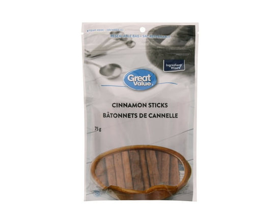 Bâtonnets de cannelle Great Value - 75 g