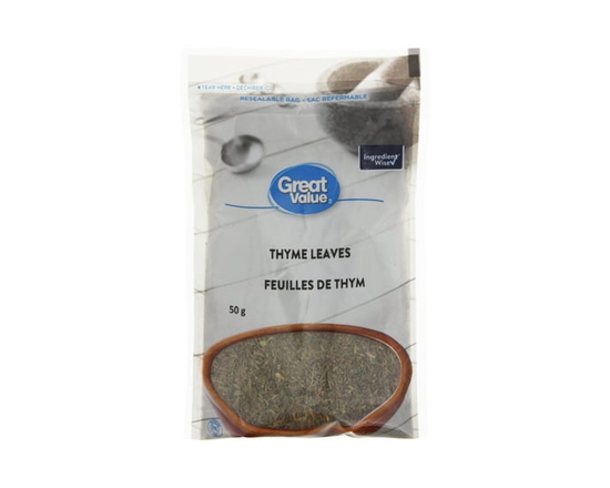 Feuilles de thym Great Value - 50 g