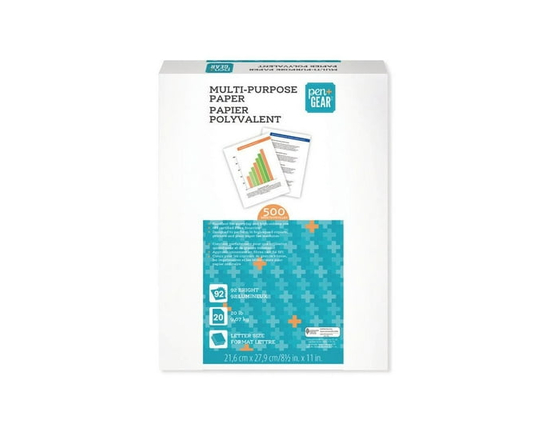 PEN+GEAR Multi-Purpose Copy Paper, 92 Brightness White, Designed to Perform in High-Speed Copiers, Printers and Plain Paper Fax Machines