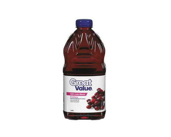 Great Value Mélange de Jus de Canneberge à 100 %1.89l - 1,89 L