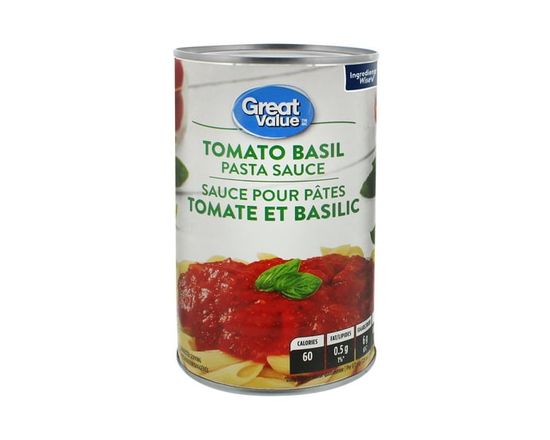 Great Value Tomato Basil Pasta Sauce