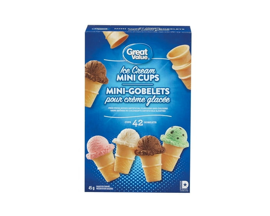 Great Value Ice Cream Mini Cups - 45 g