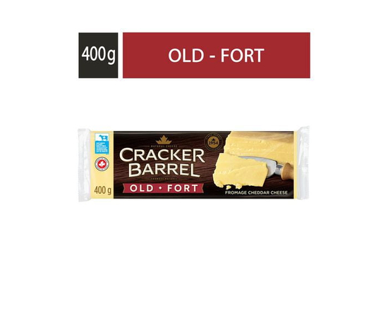 Cracker Barrel Old White Cheddar Cheese Block, 400g