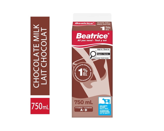 BEATRICE CHOC MILK 750mL - 750ML