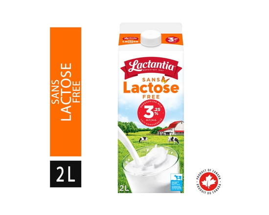 Lactantia Lactose Free Milk, Homogenized, 3.25% - 2L