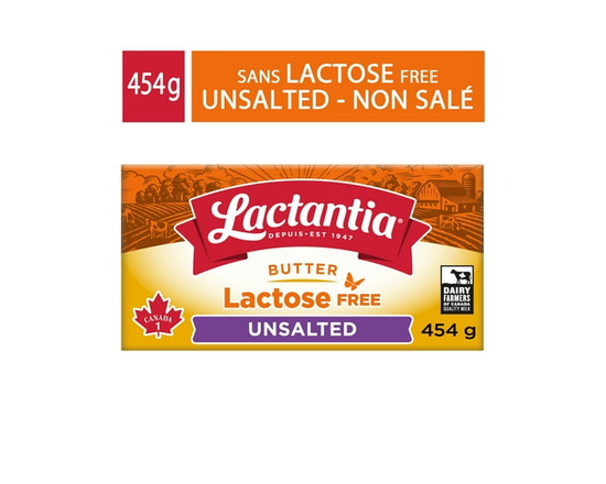 Lactantia Lactose Free Unsalted Butter - 454 g