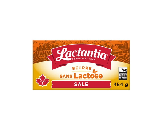 Lactantia Beurre salé sans lactose - 454g