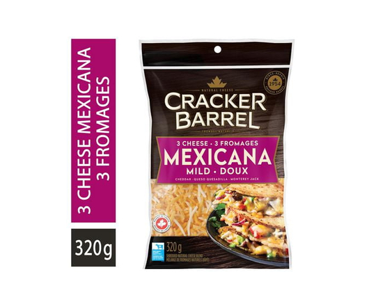 Cracker Barrel 3-Cheese Mexicana Shredded Cheese