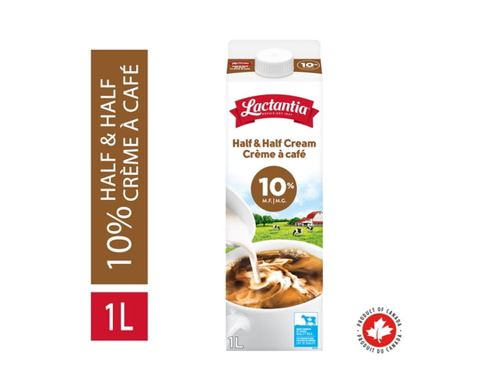 Lactantia 10% Half & Half Cream - 1L