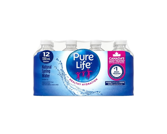 Pure Life 100 % Natural Spring Water 12X330ML - 330 mL