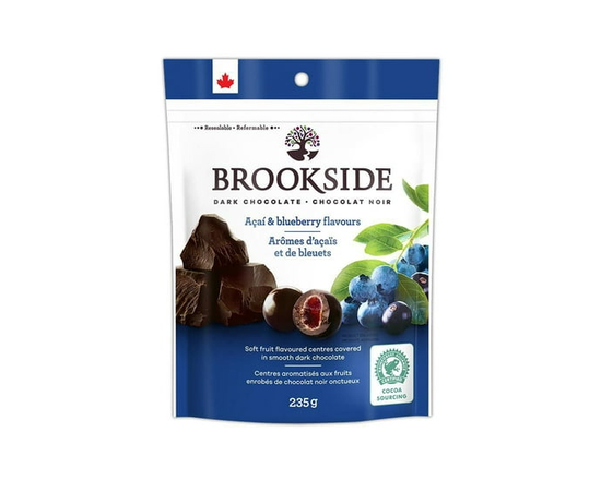 BROOKSIDE Dark Chocolate, Acai and Blueberry Flavour, Made in Canada, 235g - 235g