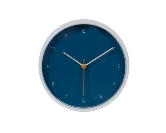 4Pack Kiera Grace 6 Inch Blue Clock Table Clocks Battery Operated