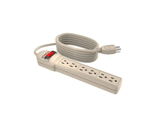 Barre d'alimentation TG PowerMax de Stanley à 6 prises avec rallonge de 15 pi - 1