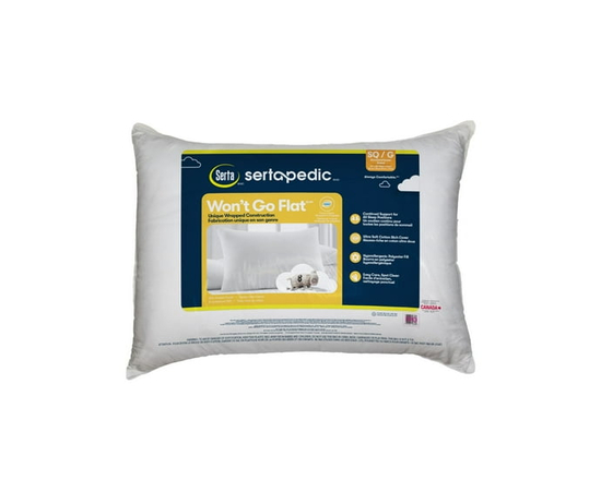 Sertapedic Won't Go Flat Bed Pillow