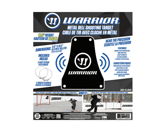 Warrior 10.5" Hockey Shooting Target - Metal Bell Shape - 10.5"
