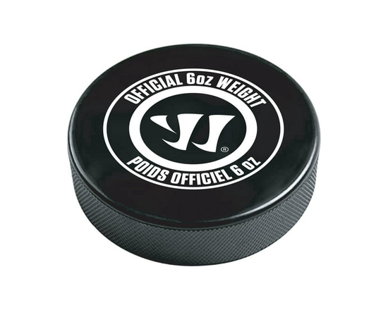 Ensemble de 12 rondelles de hockey Warrior de 6 oz – taille officielle avec sac en filet - Official