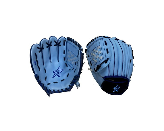 Future Stars 9" Baseball / Tee-Ball Glove - Right Hand Catch - Blue - 9 in
