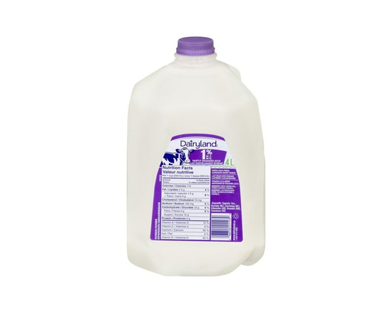 Dairyland 1% Partly Skimmed Milk - 4 L