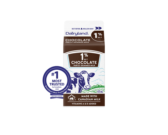 Dairyland 1% Chocolate Partly Skimmed Milk - 473 mL