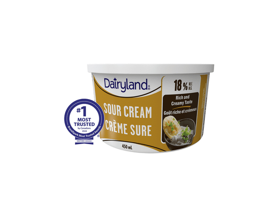 Dairyland 18% Sour Cream - 450 mL