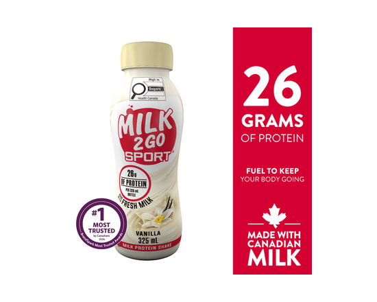 Milk2Go Sport Vanilla Milk Protein Shake - 325 mL