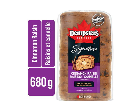 Dempster’s® Signature Cinnamon Raisin Sliced Bread
