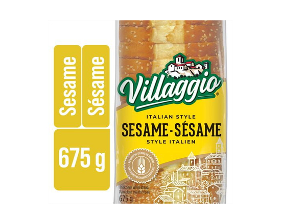 Villaggio® Sesame Italian Style White Thick Sliced Bread