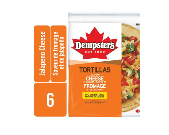 Dempster’s® Jalapeno Cheese Flavoured Large Tortillas