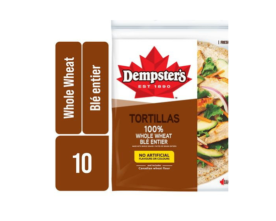 Dempster’s® 100% Whole Wheat Large Tortillas