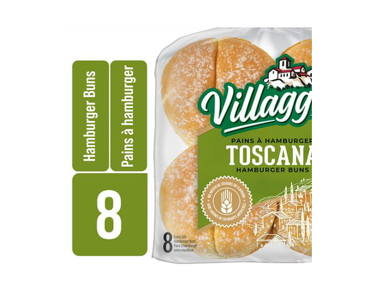 Villaggio® Toscana Extra Soft Hamburger Buns