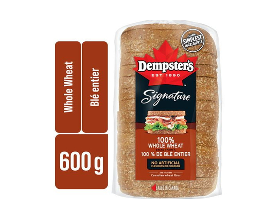 Dempster’s® Signature 100% Whole Wheat Sliced Bread