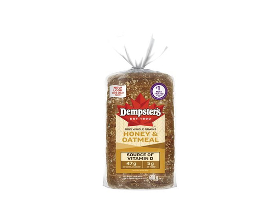 Dempster’s® 100% Whole Grains Honey & Oatmeal Sliced Bread