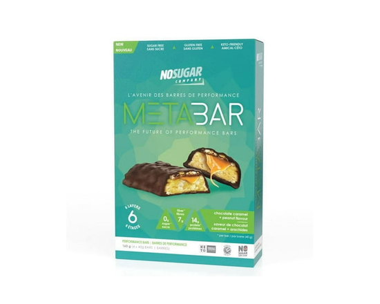No Sugar MetaBar Chocolat Caramel Cacahuète