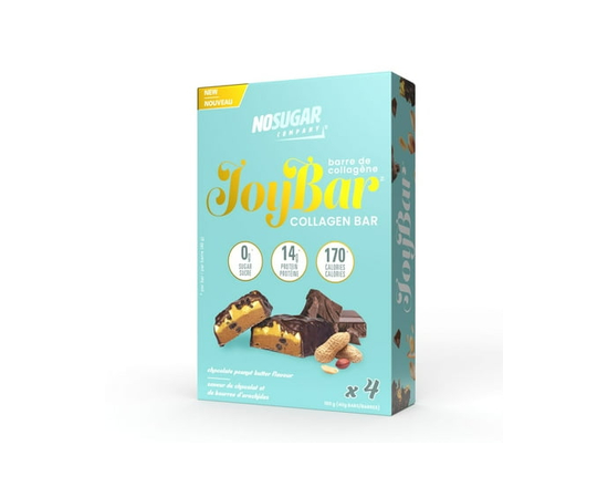 Sans Sucre Joybar Barre de Collagène Chocolat Beurre d'Arachides