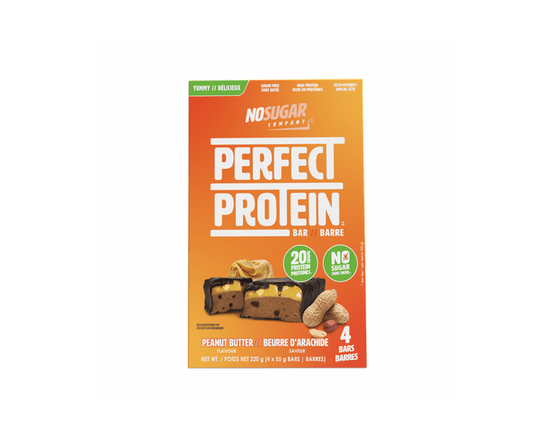 No Sugar, Perfect Protein Peanut Butter Snack Bars, 55 g, 4 Bars