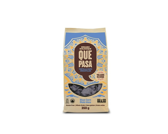 Que Pasa Organic Blue Corn Tortilla Chips - 350 g