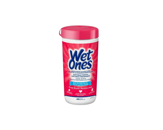 Serviettes antibactériennes Wet Ones pour les mains, serviettes préhumectées au parfum frais