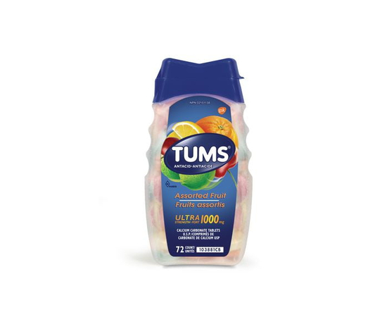 Tums Ultra Strength 1000mg Antacid for Heartburn Relief