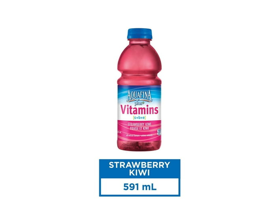 Aquafina Plus+ Vitamins Strawberry Kiwi 591mL, Bottle - 591 mL